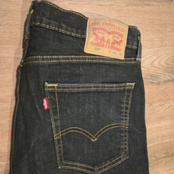 Levi's Men's 505 Straight Jeans - Picture 4 of 5
